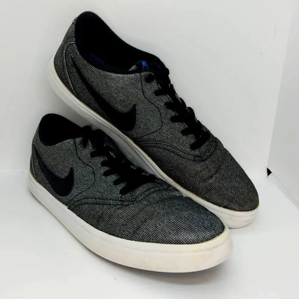 Nike SB Solarsoft Skateboard Mens Pre-owned Gray & Black Sneakers - sz. 10